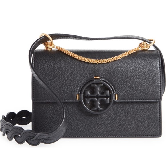 Tory Burch Handbags - NWT Tory Burch Black Miller Flap Leather bag